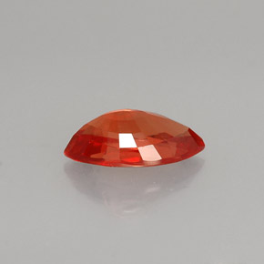 Saphir orange naturelle marquise, 1,13 ct, VS