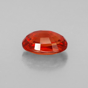 Saphir orange naturelle coupe ovale, 2,07 ct, VVS-VS