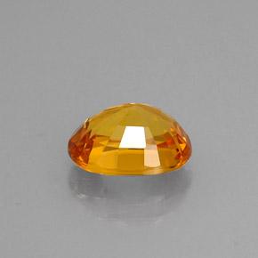 Saphir jaune naturelle coupe ovale, 1,41 ct, VVS-VS