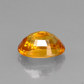 Saphir jaune naturelle coupe ovale, 1,33 ct, VVS-VS