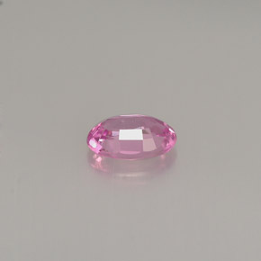 Saphir rose naturelle coupe ovale, 0,54 ct, VVS
