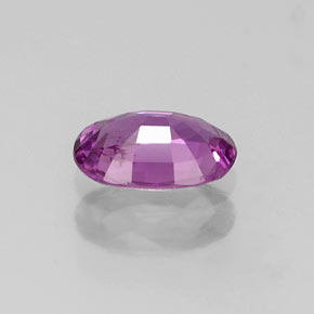 Saphir violet naturelle coupe ovale, 0,57 ct, VS