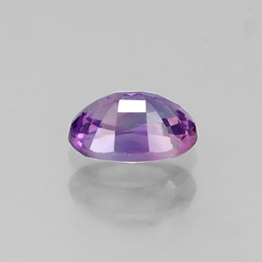 Saphir violet naturelle coupe ovale, 0,61 ct, VS