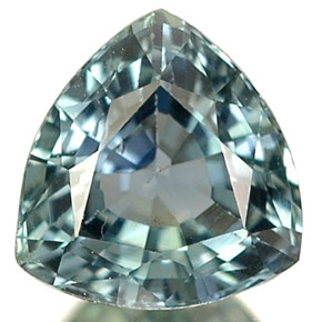 Saphir vert naturelle trillion, 1,08 ct, VS