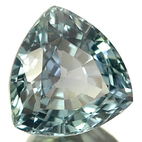 Saphir vert naturelle trillion, 1,08 ct, VS
