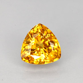 Saphir jaune naturelle trillion, 1,14 ct, VS