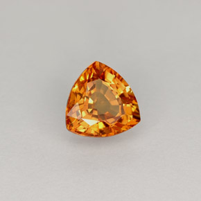 Saphir orange naturelle trillion, 1,11 ct, VS