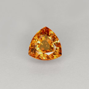 Saphir orange naturelle trillion, 1,11 ct, VS