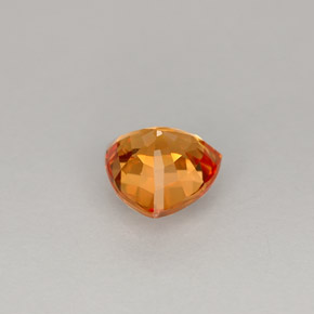 Saphir orange naturelle trillion, 1,11 ct, VS
