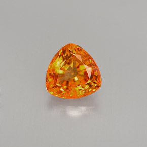 Saphir orange naturelle trillion, 1,11 ct, VS