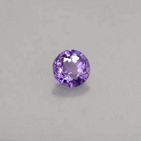 Saphir violet naturelle coupe roude, 0,47 ct, VS-SI