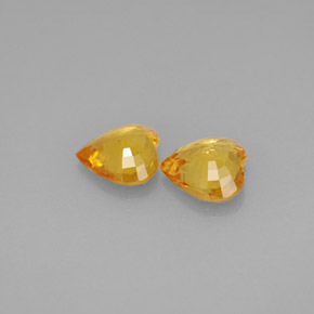 Achetez naturel ct jaune saphir gems, forme de coeur, en provenance tanzanie (songea) chez gemselect. en stock, livraison internationale!
