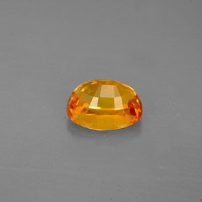 Saphir jaune naturelle coupe ovale, 2,13 ct, VS-SI