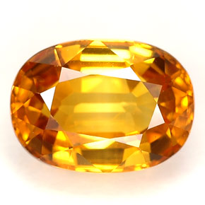 Saphir jaune naturelle coupe ovale, 2,46 ct, VVS-VS