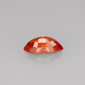Saphir orange naturelle forme fantaisie, 1,25 ct, VS