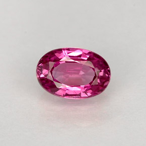 Saphir rose naturelle coupe ovale, 0,64 ct, VVS-VS