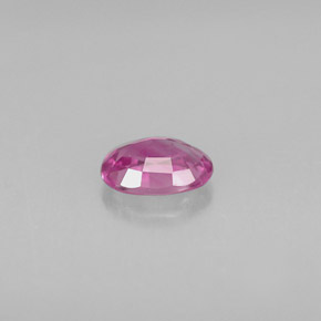 Saphir rose naturelle coupe ovale, 0,59 ct, VVS
