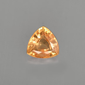 Saphir jaune naturelle trillion, 1,02 ct, VS