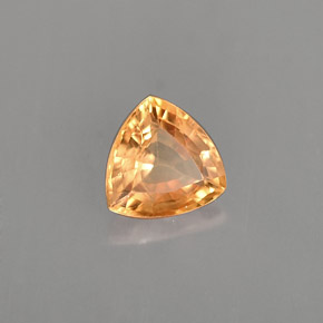 Saphir jaune naturelle trillion, 1,02 ct, VS