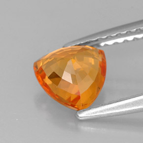 Saphir orange naturelle trillion, 1,04 ct, VVS-VS