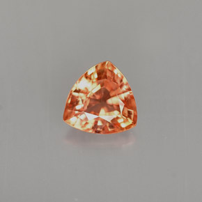Saphir orange naturelle trillion, 0,86 ct, VVS-VS
