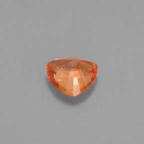 Saphir orange naturelle trillion, 0,86 ct, VVS-VS