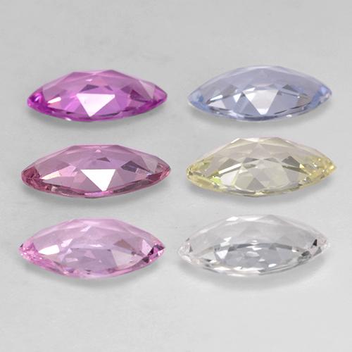 Achetez naturel 2,83ct multicolore saphir gems, marquise, en provenance tanzanie chez gemselect. en stock, livraison internationale!