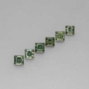 Achetez naturel ct vert saphir gems, carré, en provenance thaïlande chez gemselect. en stock, livraison internationale!