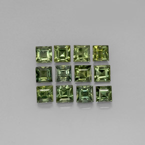 Achetez naturel ct vert saphir gems, carré, en provenance thaïlande chez gemselect. en stock, livraison internationale!