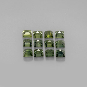 Achetez naturel ct vert saphir gems, carré, en provenance thaïlande chez gemselect. en stock, livraison internationale!