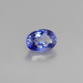 Saphir bleue naturelle coupe ovale, 0,92 ct, VS