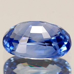 Saphir bleue naturelle coupe ovale, 0,79 ct, VVS-VS