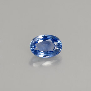 Saphir bleue naturelle coupe ovale, 0,66 ct, VVS-VS