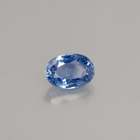 Saphir bleue naturelle coupe ovale, 0,66 ct, VVS-VS