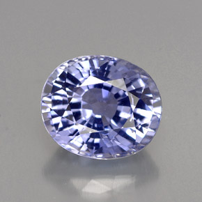 Saphir bleue naturelle coupe ovale, 4,06 ct, IF