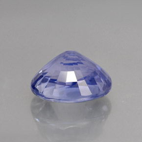 Saphir bleue naturelle coupe ovale, 4,06 ct, IF