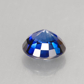 Saphir bleue naturelle coupe roude, 1,47 ct, IF