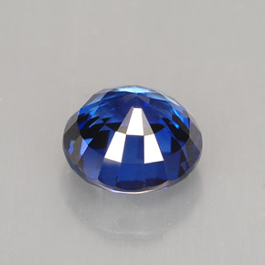 Saphir bleue naturelle coupe roude, 1,68 ct, IF