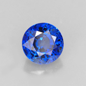 Saphir bleue naturelle coupe roude, 1,23 ct, IF