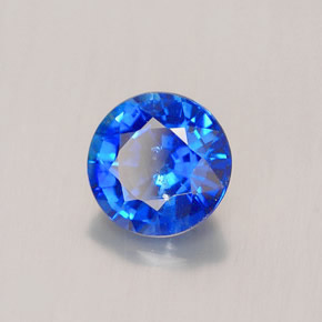 Saphir bleue naturelle coupe roude, 2,16 ct, VVS