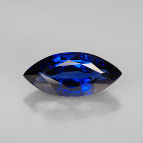 Saphir bleue naturelle marquise, 2,53 ct, VVS