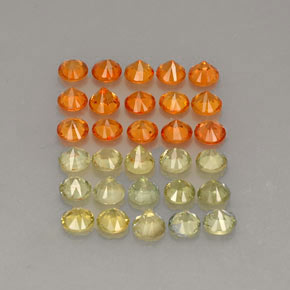 Achetez naturel ct multicolore saphir gems, coupe roude, en provenance tanzanie (songea) chez gemselect. en stock, livraison internationale!