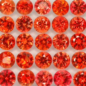 Achetez naturel ct orange saphir gems, coupe roude, en provenance tanzanie (songea) chez gemselect. en stock, livraison internationale!