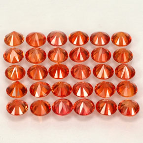 Achetez naturel ct orange saphir gems, coupe roude, en provenance tanzanie (songea) chez gemselect. en stock, livraison internationale!
