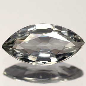 Saphir vert naturelle marquise, 0,91 ct, VVS