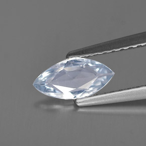 Saphir bleue naturelle marquise, 0,56 ct, VVS