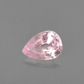 Saphir rose naturelle en forme de poire, 0,90 ct, VVS-VS