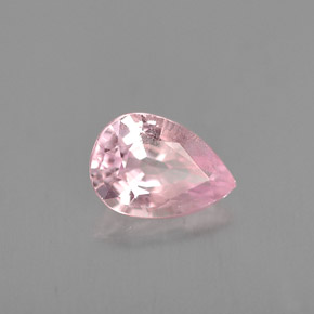 Saphir rose naturelle en forme de poire, 0,90 ct, VVS-VS