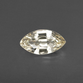Saphir jaune naturelle marquise, 0,60 ct, VS