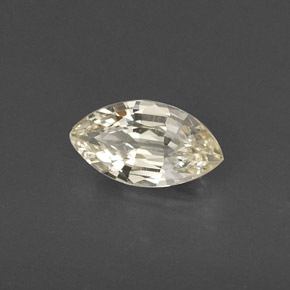 Saphir jaune naturelle marquise, 0,60 ct, VS